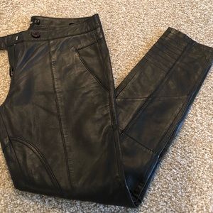 Black Leather Pants
